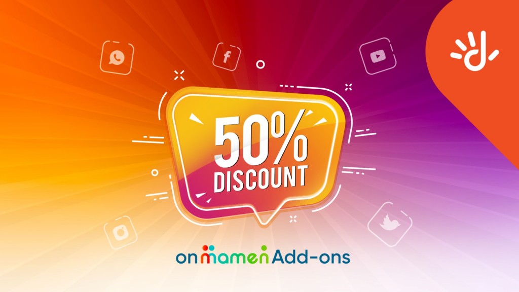 Mamen add-on thakun 50 percent discount libey promotion eh