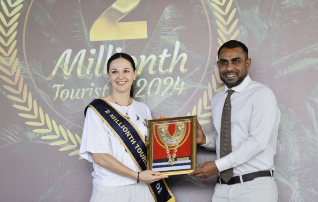Maldives welcomes 2 millionth tourist
