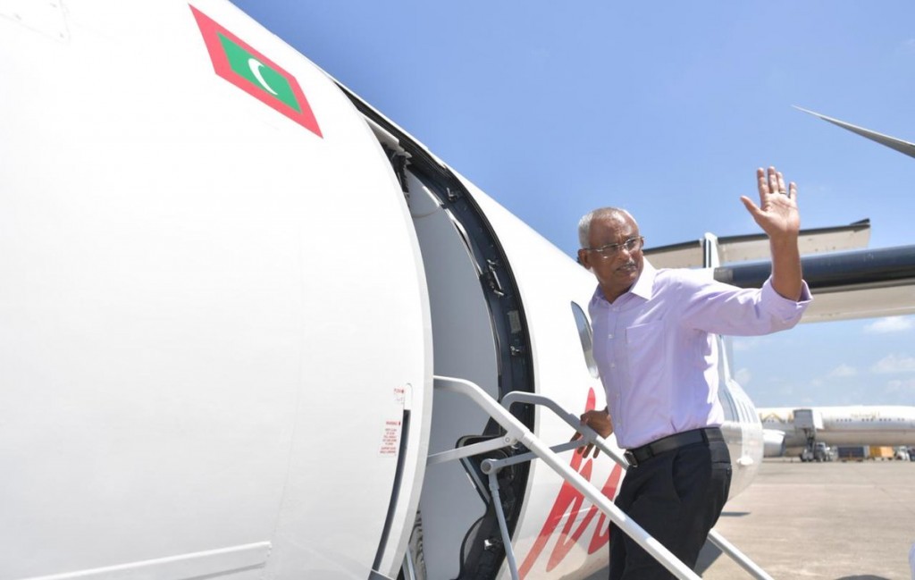 President Solih begins trip to seven islands on Thaa Atoll