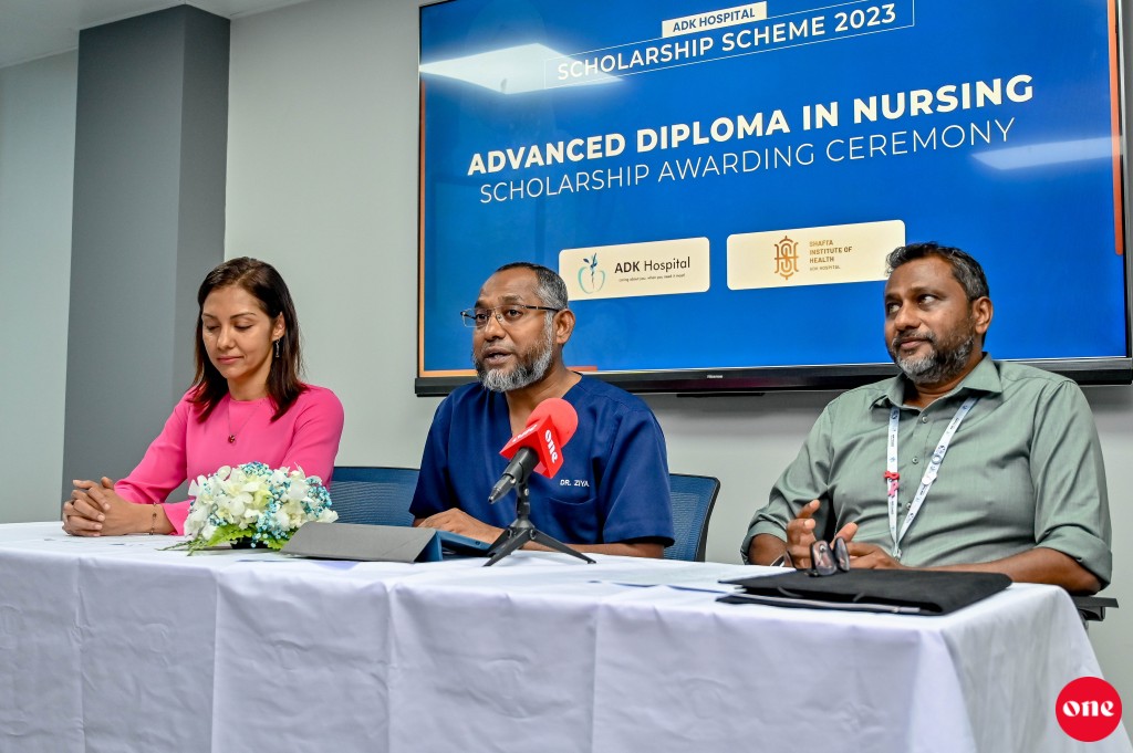 ADK in nursing scholarship ge 3 furusathu Health Ministry ah dheefi