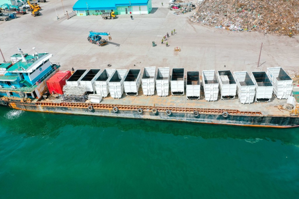 Waste transfer station ge operation ah 47.8 million rufiyaa ge thakethi genesfi