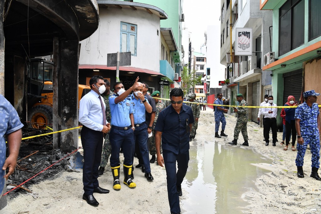Vice President visits disaster site to check on progress of work