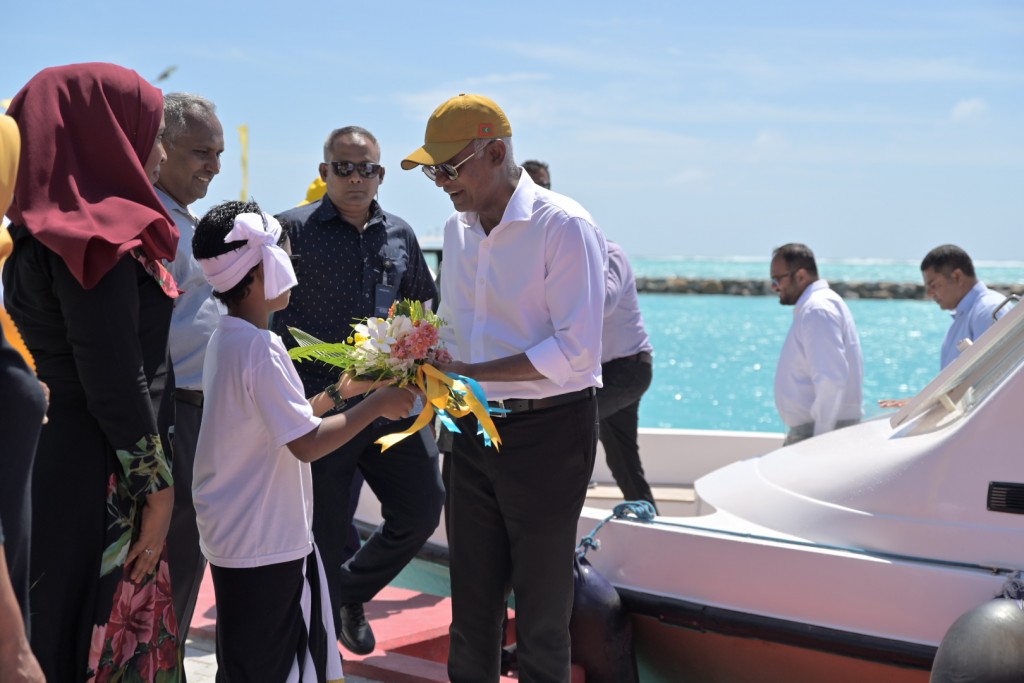 Photo: Riyaase inthihaabuge campaign ah Raees Solih Ha. Kelaa ah vadaigathun