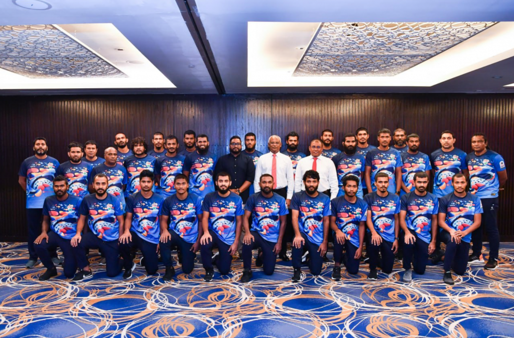 Raees Solih ge visnunfulhakee dhivehi team ah support dhevvan hurihaa match akah dhandah vadaigathun