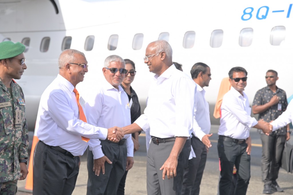 Photo: Riyaase inthihaabu campaign ah Raees Solih Hoarafuttah vadaigathun