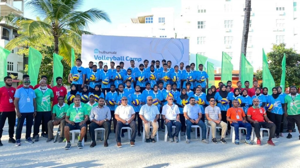 Shaguveri gina kudhinnaa eku '' My Hulhumale' volley camp'' fashaifi