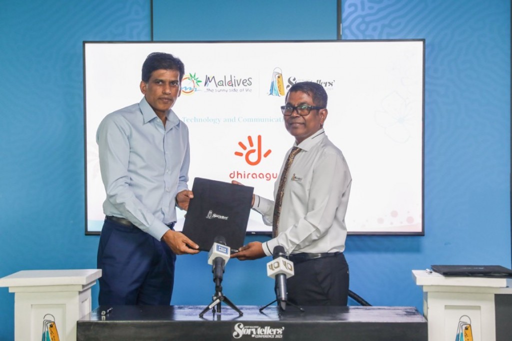 Visit Maldives ge storytellers conference ge digital partner akah Dhiraagu