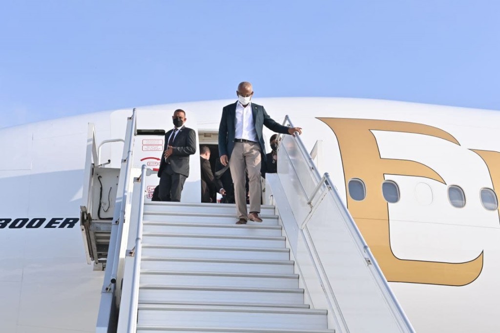 UAE ah kurevvi dhathurufulhu ninmavaalevvumah fahu Raees Solih Raajje vadaigenfi