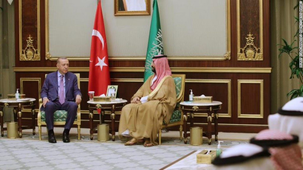 Turkish president meets Saudi Crown Prince