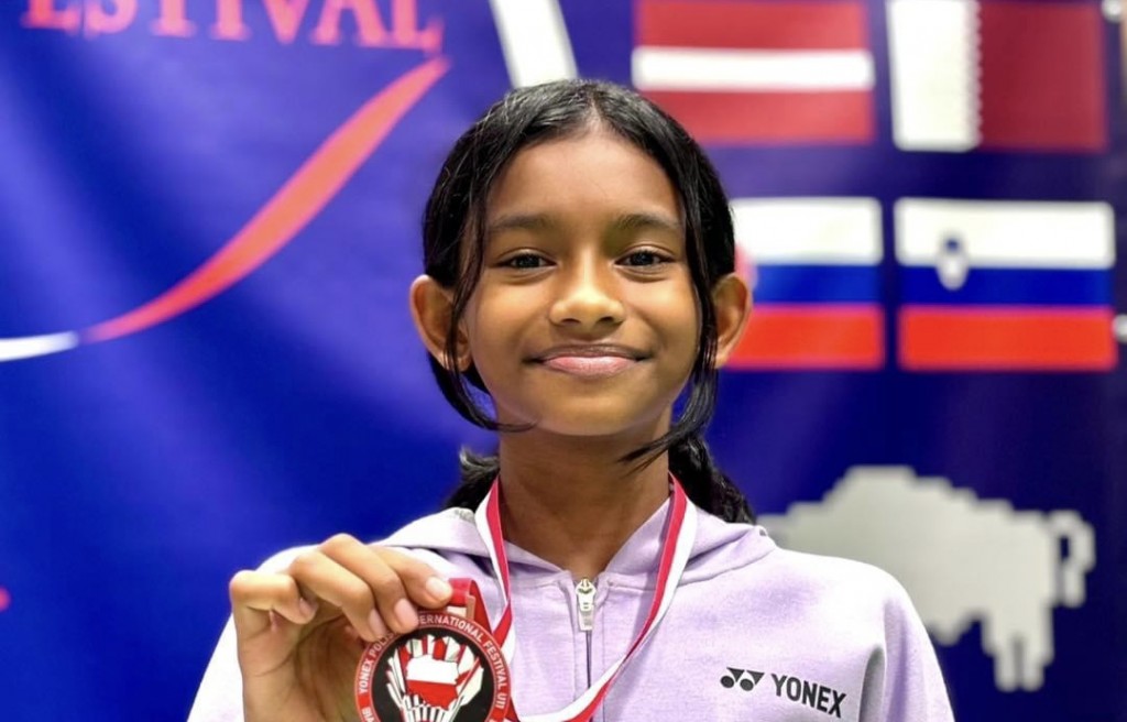 Poland ge yonex international badminton festival in Laiba ah bronze medal