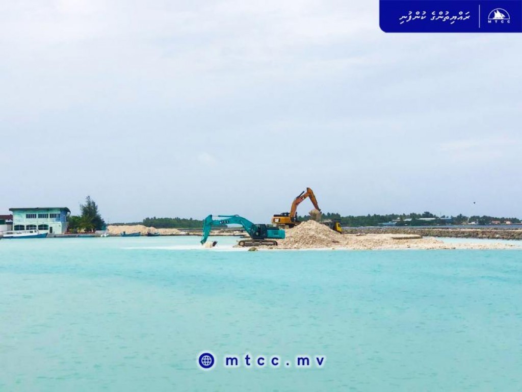 Villingili Harbor Dredging close to completion