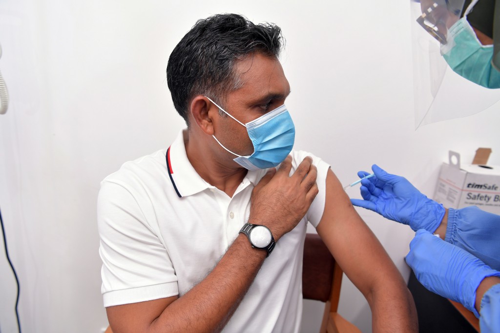 Vice President gets vaccinated against Covid-19