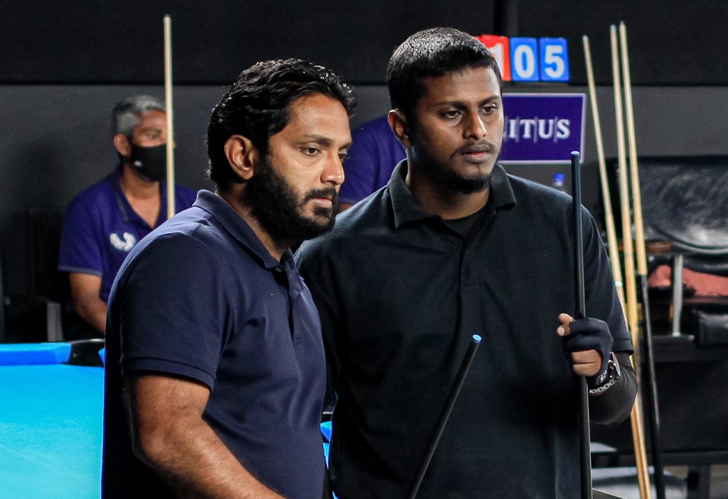 National Billiard Championship: Doubles event ge final ge furathama jaaga Ahsan aai Abbas ah