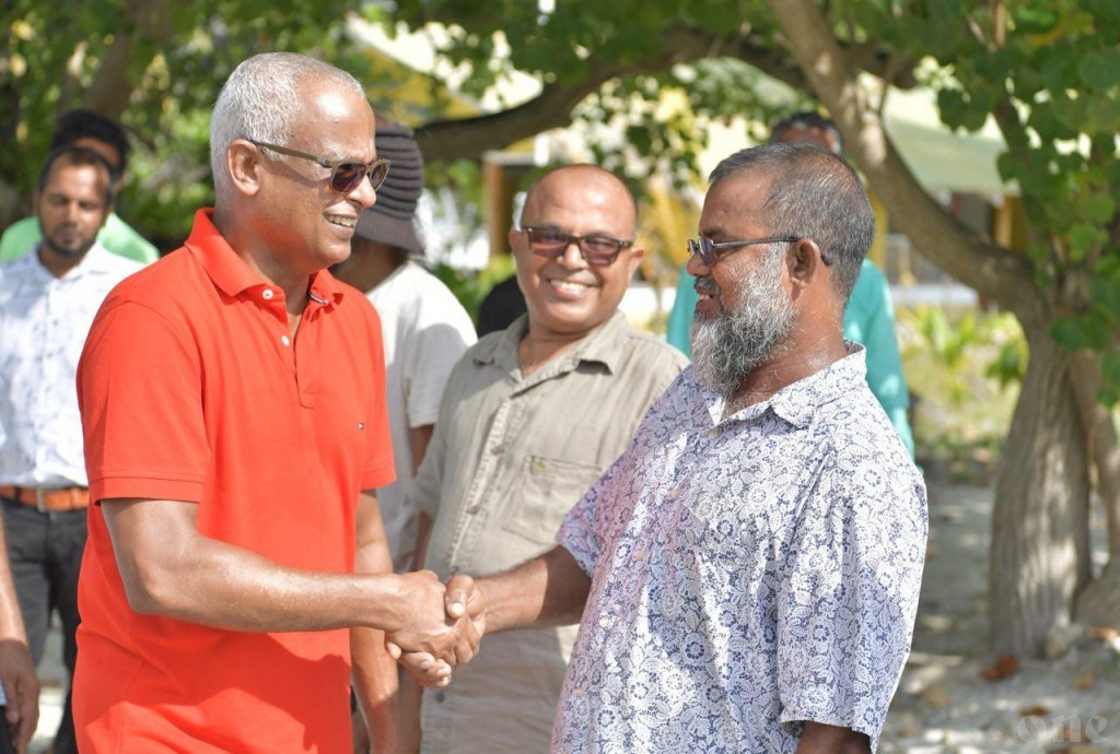 President concludes visit to Noonu Atoll