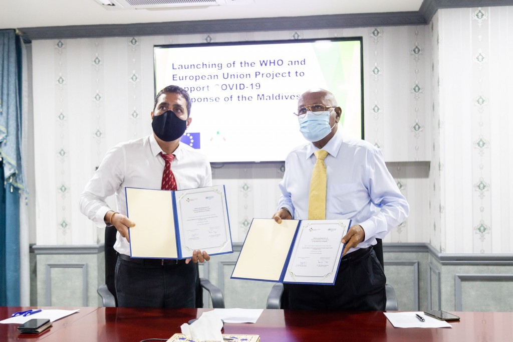 Covidun araigathumah EU aai WHO in Raajje ah 19 million rufiyaage ehee eh
