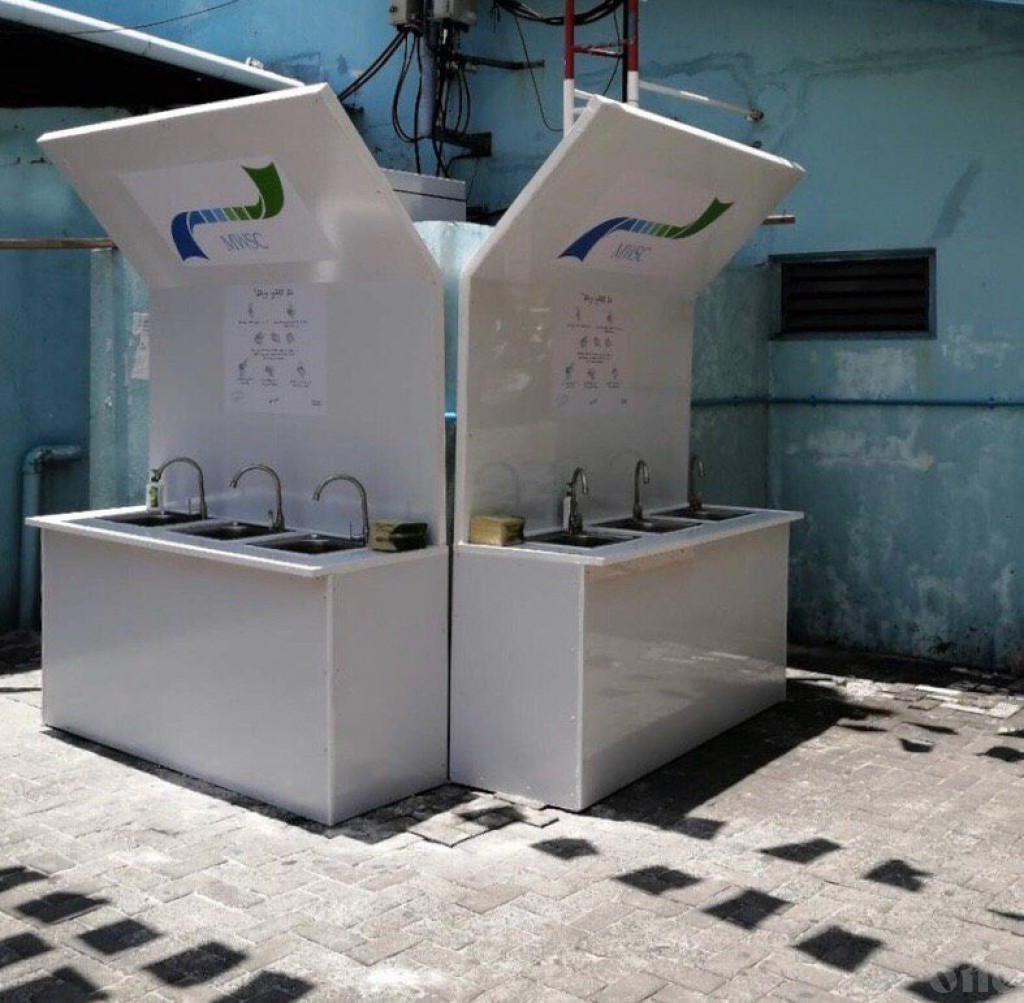 MWSC installs wash basins at three areas in Male’