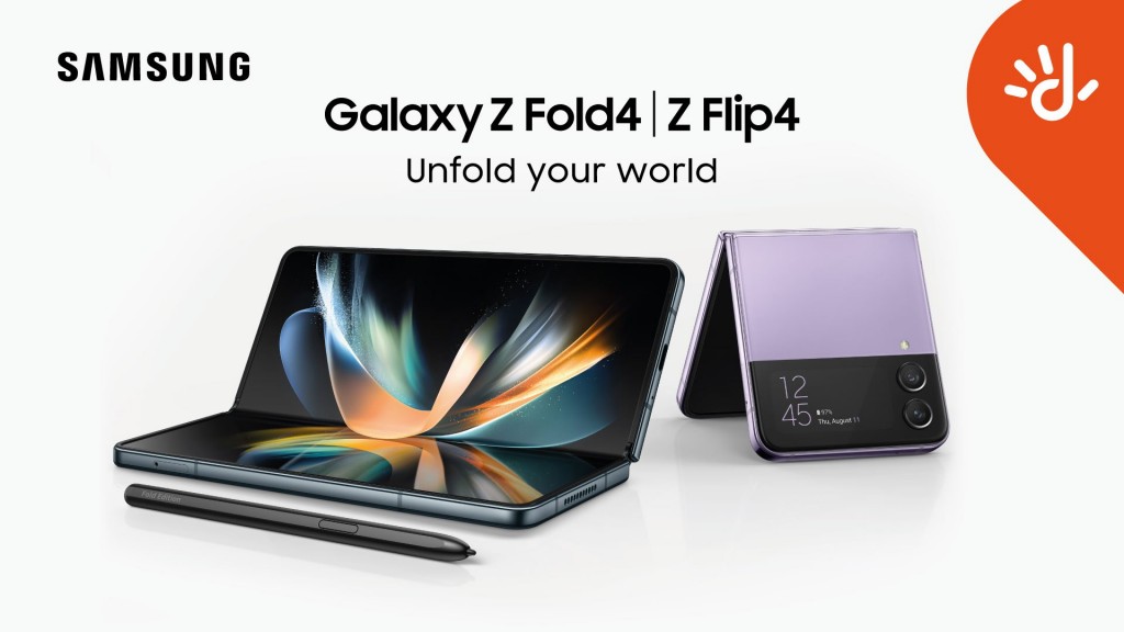 Dhiraagu in galaxy Z fold 4 adhi Z flip 4 ge phone vikkan fashaifi