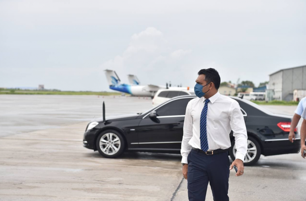 Vice President departs on visit to Fuvahmulah and Addu City