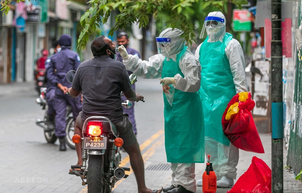 55 tested positive today, 25 from Male'