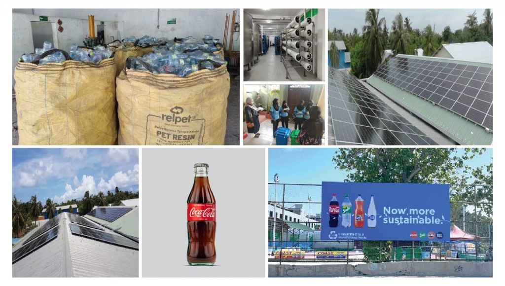 Coca-Cola in Raajjeygai dhemehettenivi siyaasathu thah thanfeezu kuraane kamuge azum aakoffi