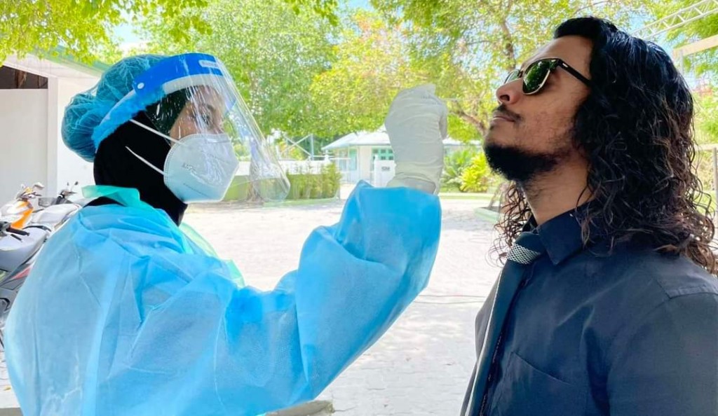 Fuvahmulaku City ge flu clinic ah dhekki meehaku Covid ah positive vejje