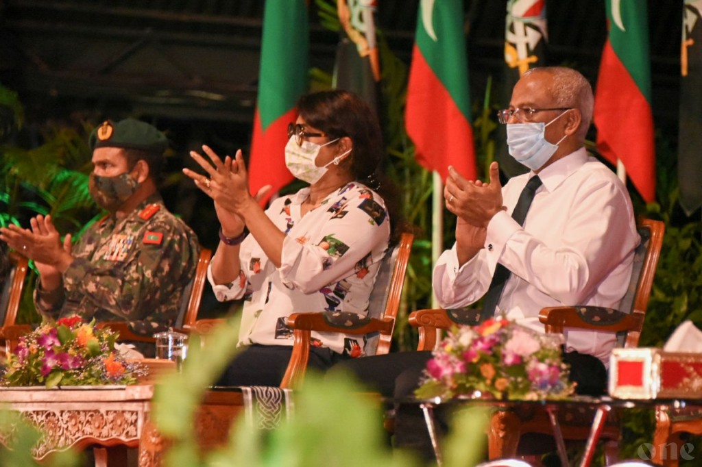 BREAKING: Raajje tharaggee kuranee Raajjeyge mai than'bakee dhivehi askariyyaa kamugai balaigen: Raees