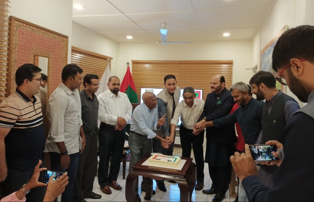 Raajje aai Pakistange ekuverikamuge jamiyyage Raees akah Masoodh