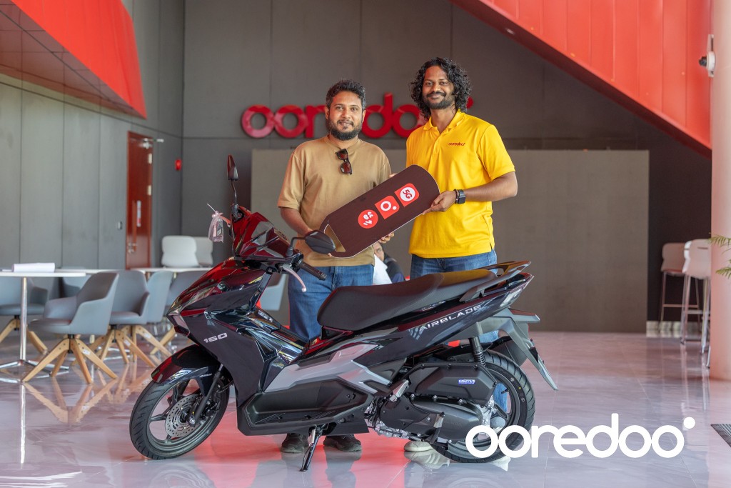 Konme 3 dhuvahakun cycle eh libey Ooredoo promotion ge 8 naseebuveriyaku hovaifi