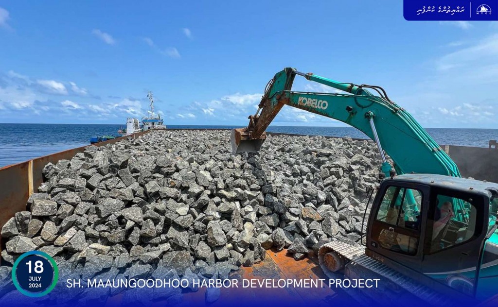 Sh. Maaungoodhoo Harbour Development Project well underway: MTCC