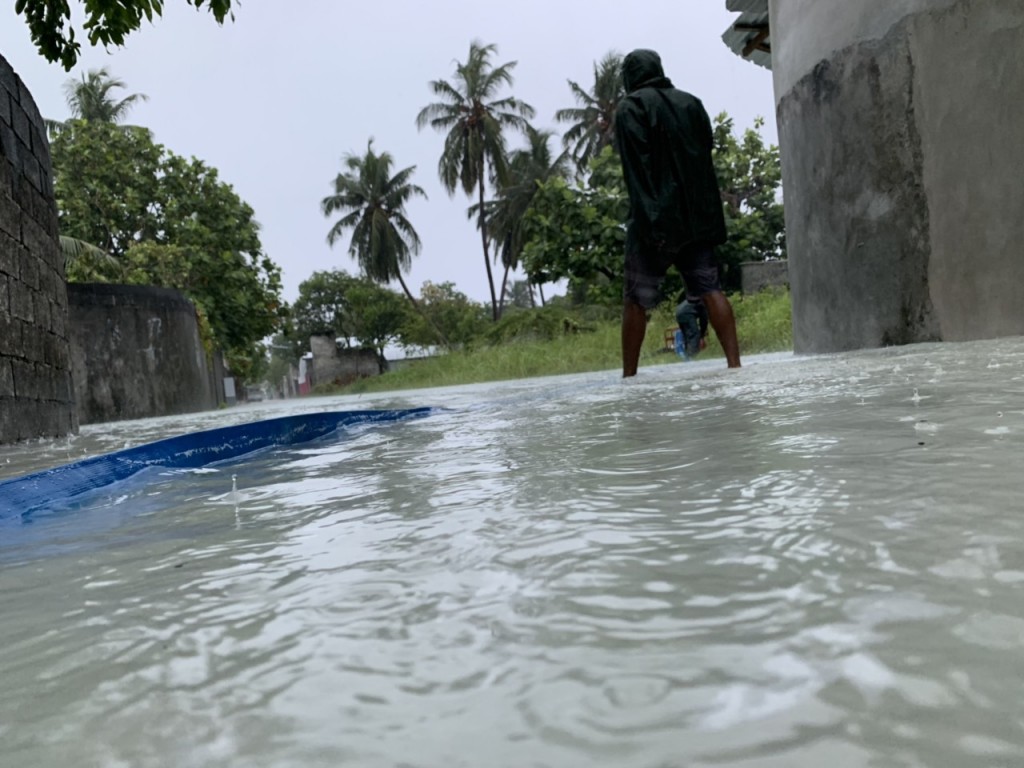 Floods in G. dh Thinadhoo: about 50 homes sustained damages