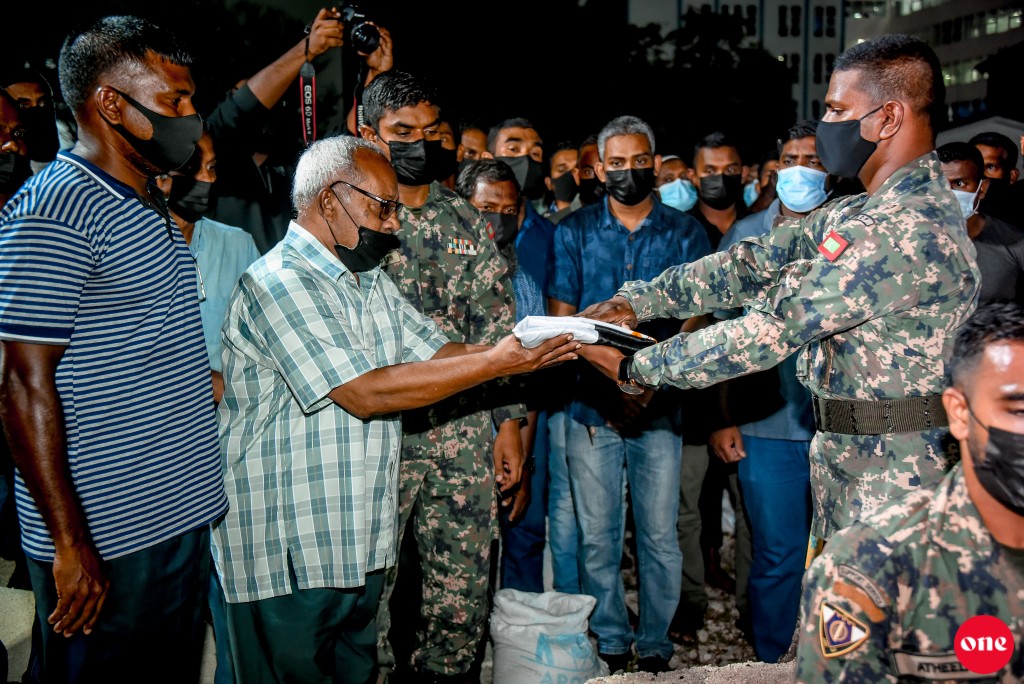 #OnePhoto : Lance Corporal Mohamed Sulthaan Ibrahim ge janaaza