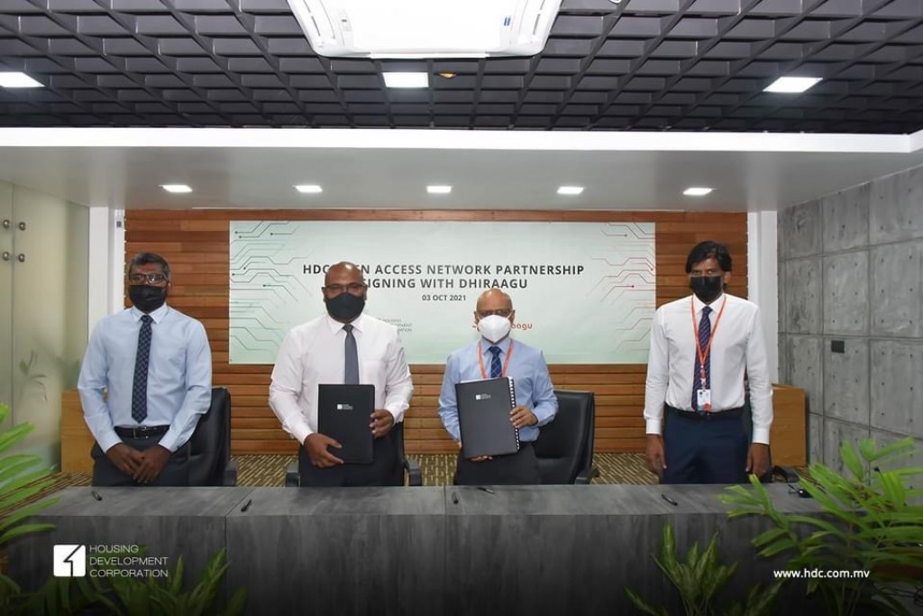 Dhiraagun Hulhumale' 2 vana fiyavassah internet aai TV ge hidhumaiy fashaifi