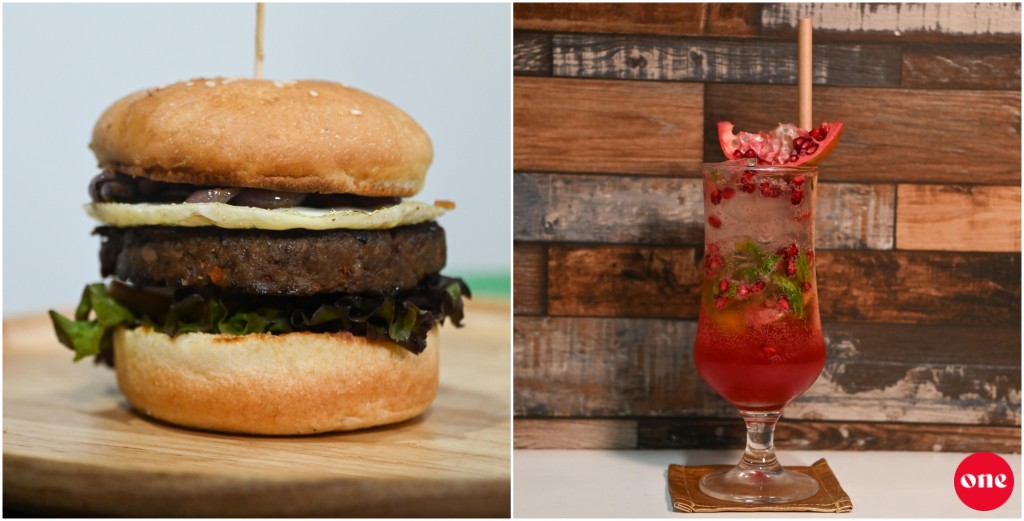 One Kitchen: Pomegranate Mojito adhi Beef Burger Recipe