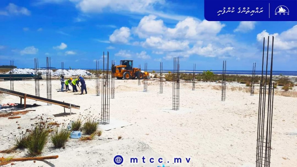 Meemu Airport ge fire building ge foundation masahkaiy fashaifi