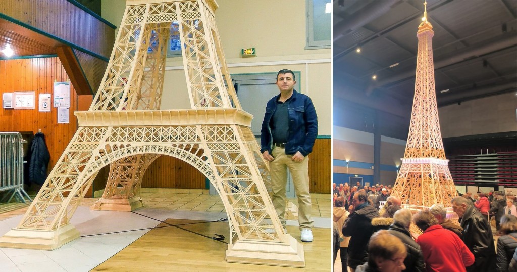 Alifaan dhandi beynunkohggen hedhi 24 feet ge uss Eiffel tower record fothah neyri