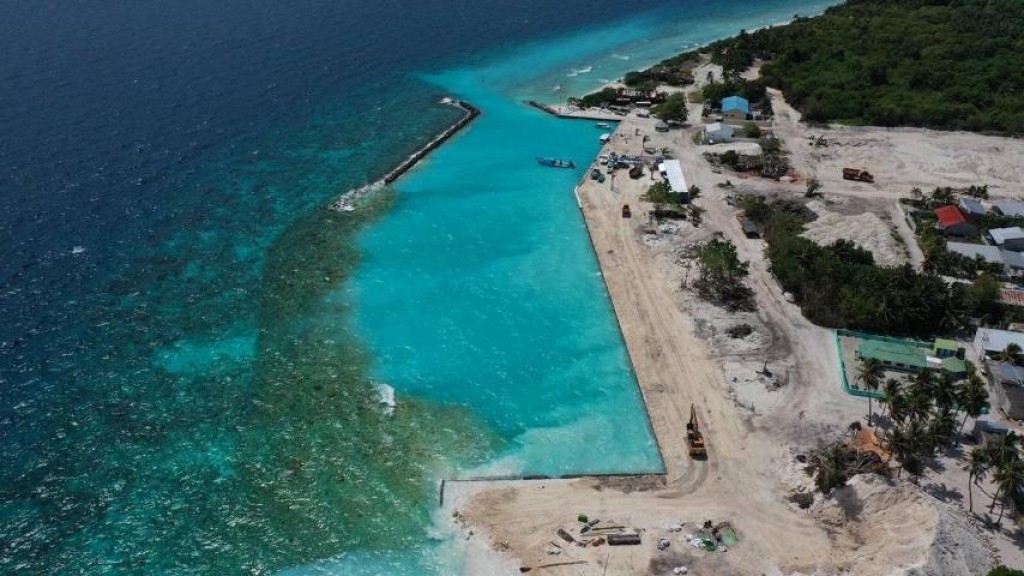 Landhoo Harbour project is well underway