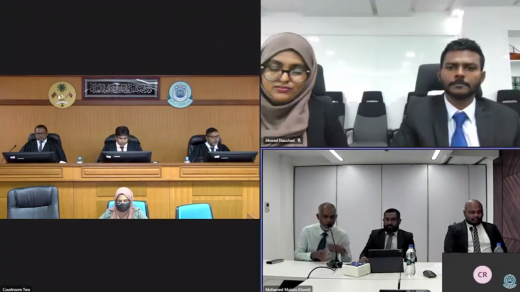 Dhogubayaan dhinkamah bune  Muizzah kuraa dhauvaa aa gulhigen, High Court ah hushahelhi massala baathilu koffi