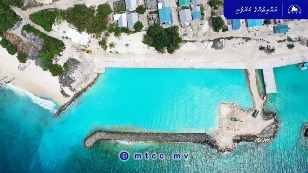 Majority of Nellaidhoo harbor completed