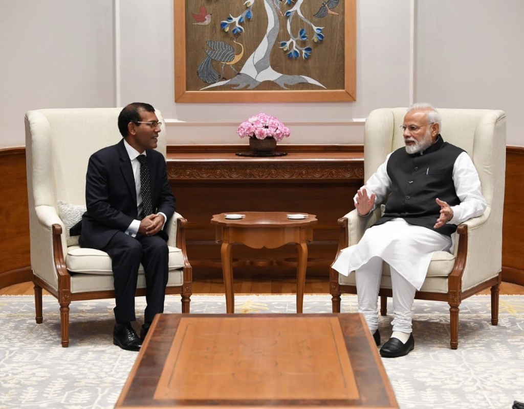 Pres. Nasheed meets Indian Prime Minister