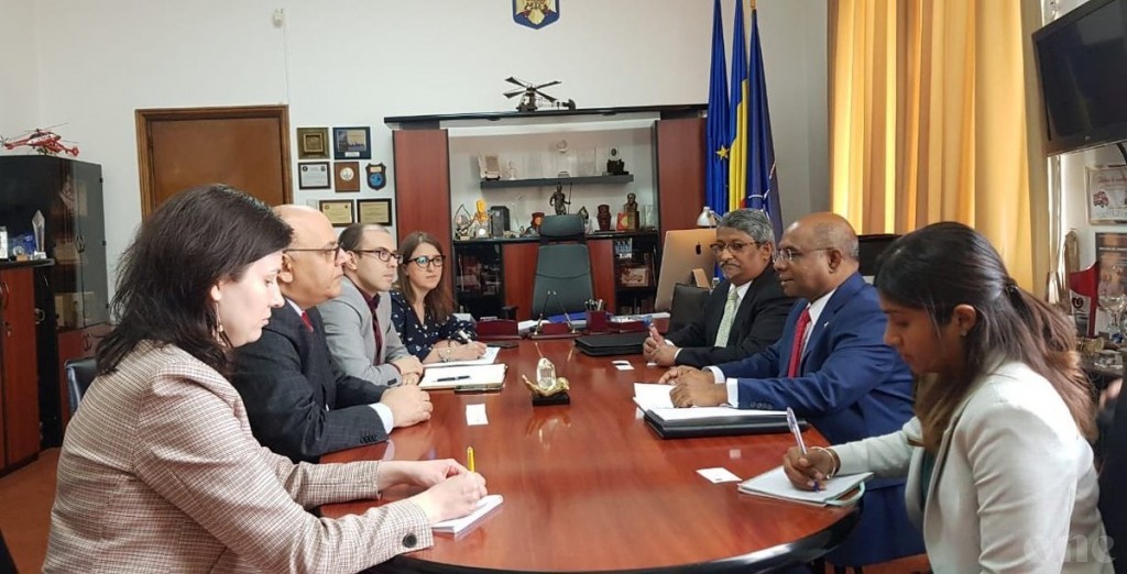 Minister Shahid meet’s Romanian Secretary of State and Head of Emergency Situations