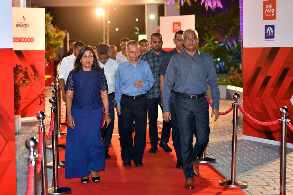 President and First Lady attends Mihaaru Awards 2019