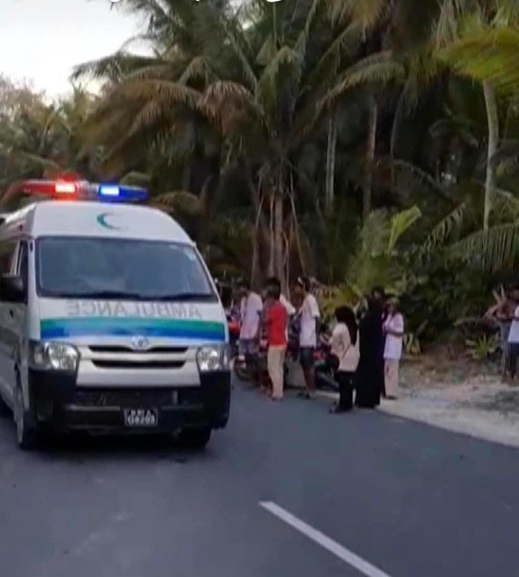 Fuvahmulakugai bulhalehgai cycle akun jehi accidentvi anhenaku ICU gai