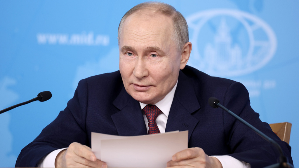Putin says Ukraine must withdraw troops to start peace talks
