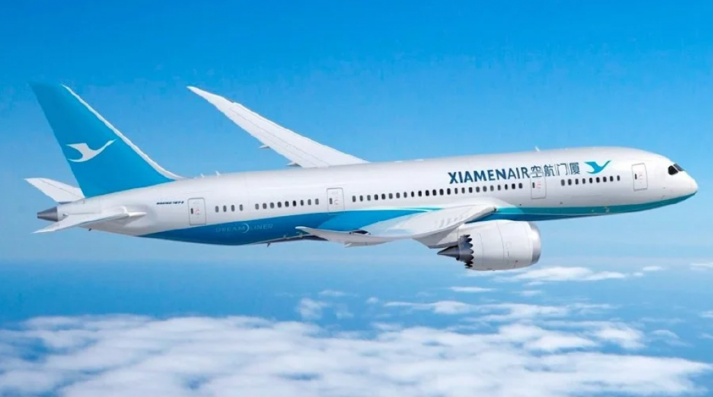 Xiamen Air in China in Raajje ah seedhaa dhathuru thah fashanee