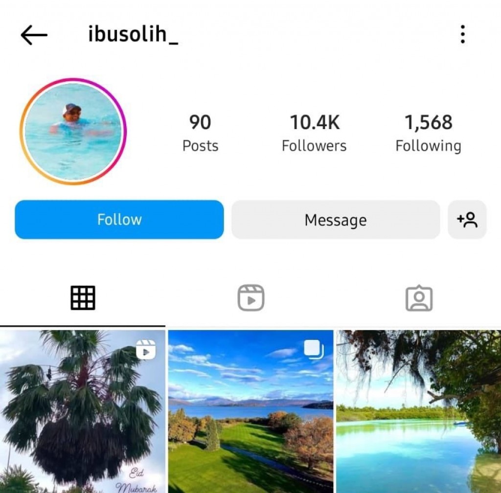 Raees Solih ge nanfulhugai fake Instagram account eh