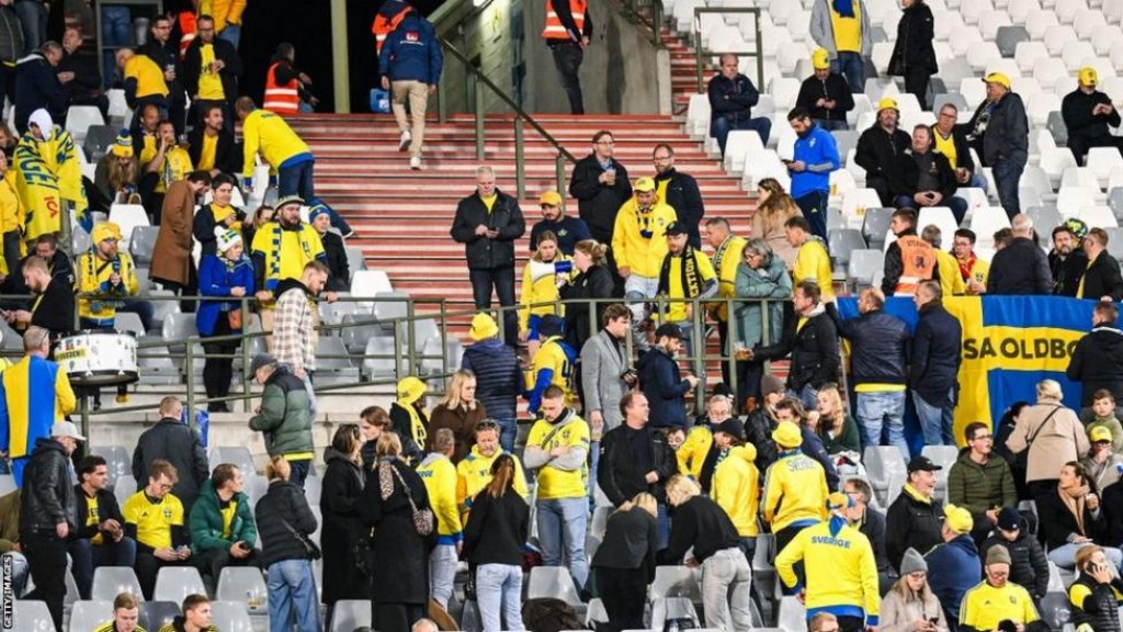 Brussels gai dhin hamalaage sababun Sweden aai Belgium vaadhakuri match medhukandaalaifi