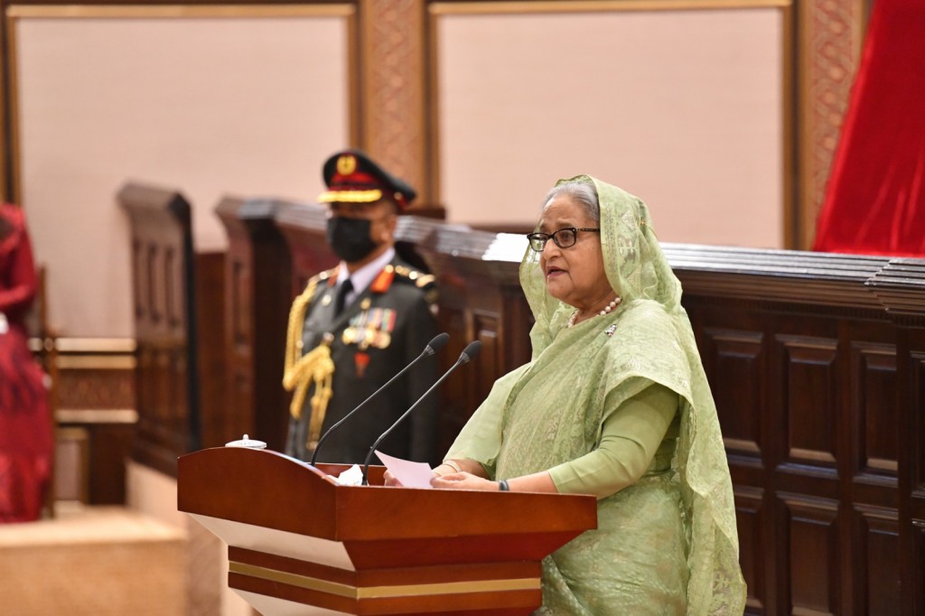 Raajje in tharahgee ah kuri dhathurakee Bangladesh ah libunu hiyy vareh: Sheikh Hasina