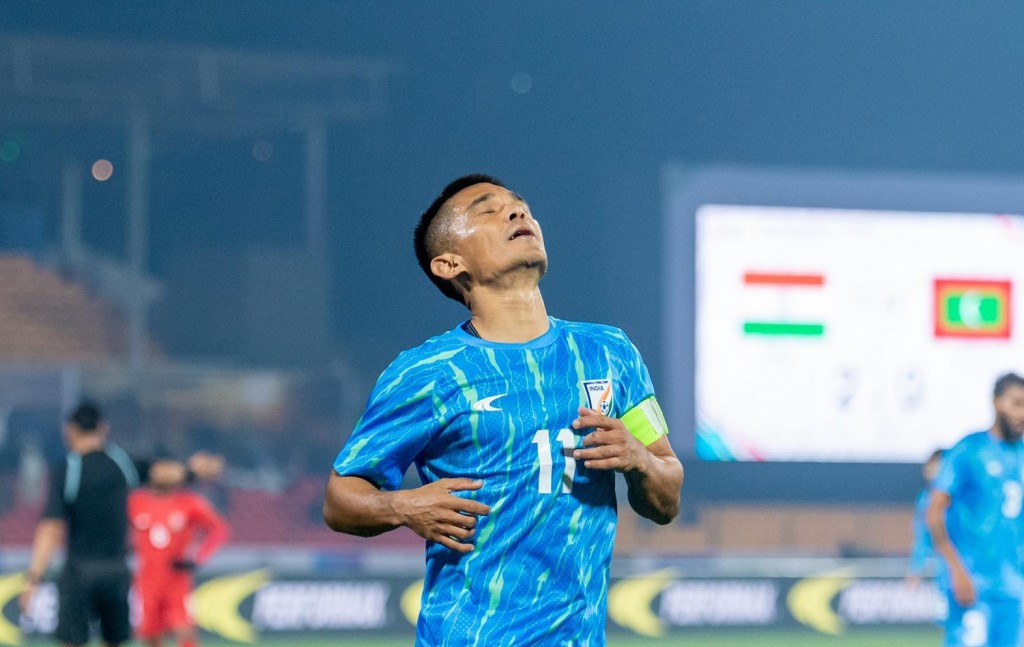 Chhetri ge goal akaaeku India in Raajje balikoffi