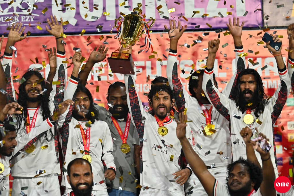 ވަން ފޮޓޯ: ގޯލްޑަން ފުޓްސަލް ޗެލެންޖް 2025ގެ ފޯރިގަދަ ޒޯން ފައިނަލްތައް