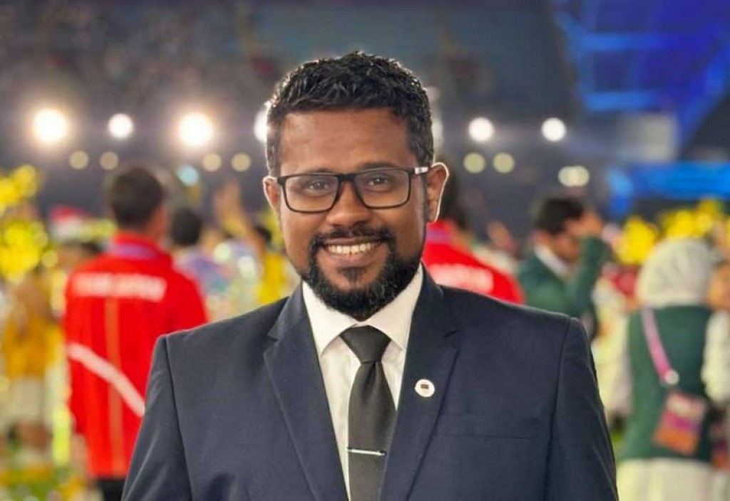 Swimming association ge General Secretary ge magaamugai Shaarif ah ithuru dhaureh